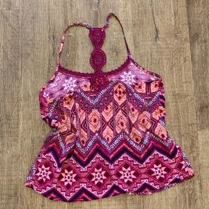 Hollister Crocheted Racerback Tank